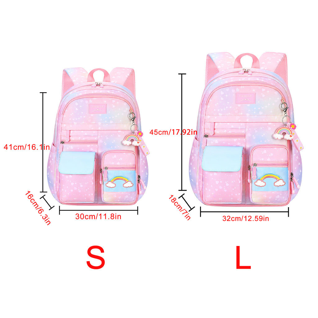 rainbow school backpack