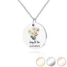 Load image into Gallery viewer, Birthday Flower Necklace