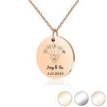 Load image into Gallery viewer, Birthday Flower Necklace