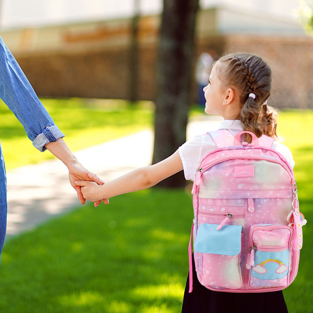 rainbow school backpack