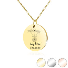 Load image into Gallery viewer, Birthday Flower Necklace