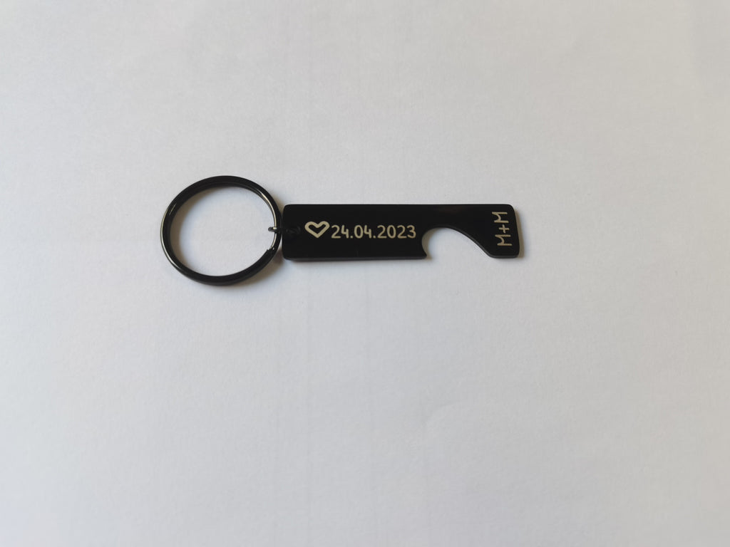 KhunSqunolp Custom Spotify Code Black Keychain