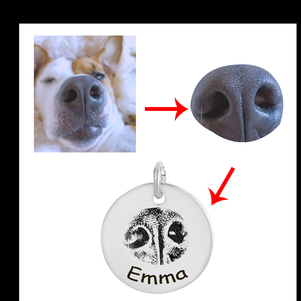 dog nose necklace