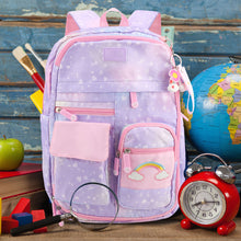 Load image into Gallery viewer, rainbow school backpack