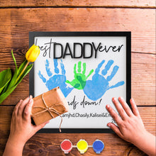 Load image into Gallery viewer, Customized Father&#39;s Day Palm Print Photo Frame Ornament