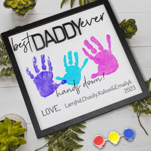 Load image into Gallery viewer, Customized Father&#39;s Day Palm Print Photo Frame Ornament