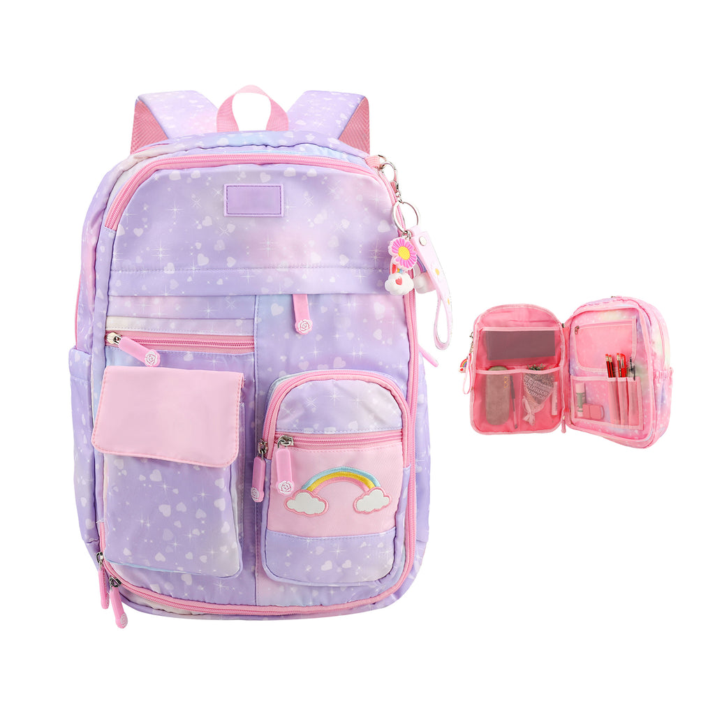 rainbow school backpack