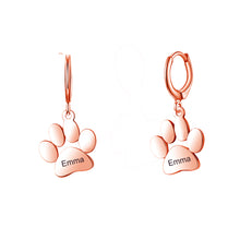 Load image into Gallery viewer, dog paw earrings