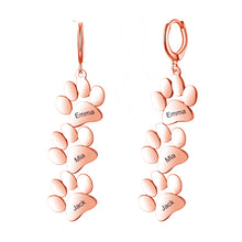 Load image into Gallery viewer, dog paw earrings