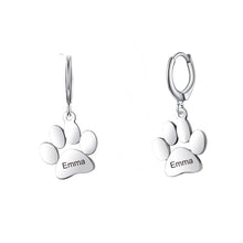 Load image into Gallery viewer, dog paw earrings