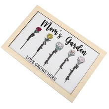 Load image into Gallery viewer, personalized birth flower sign