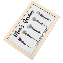 Load image into Gallery viewer, personalized birth flower sign