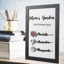 Load image into Gallery viewer, personalized birth flower sign