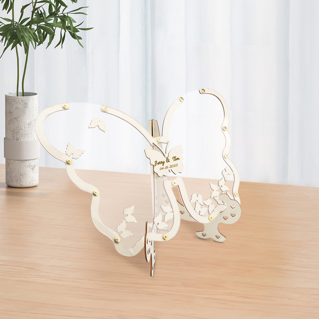 Transparent butterfly ornaments