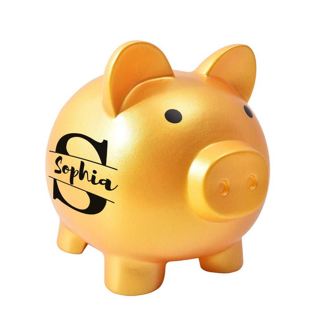 personalized piggy bank