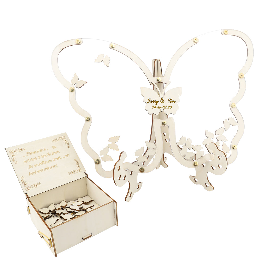 Transparent butterfly ornaments