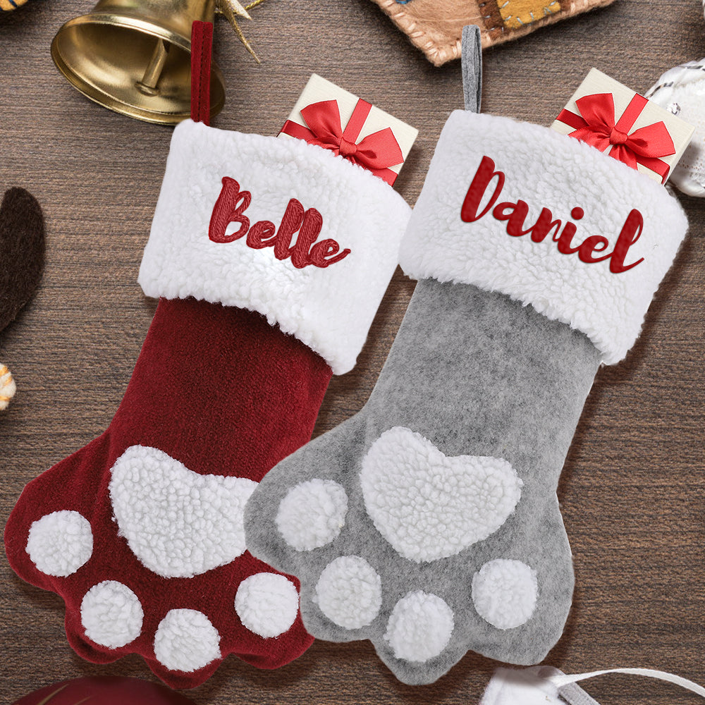 Paw Christmas Stocking