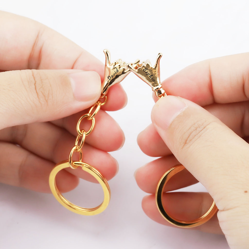 pinky promise keychain and necklace