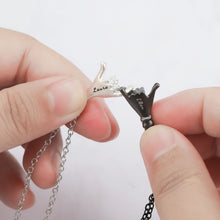 Load image into Gallery viewer, pinky promise keychain and necklace