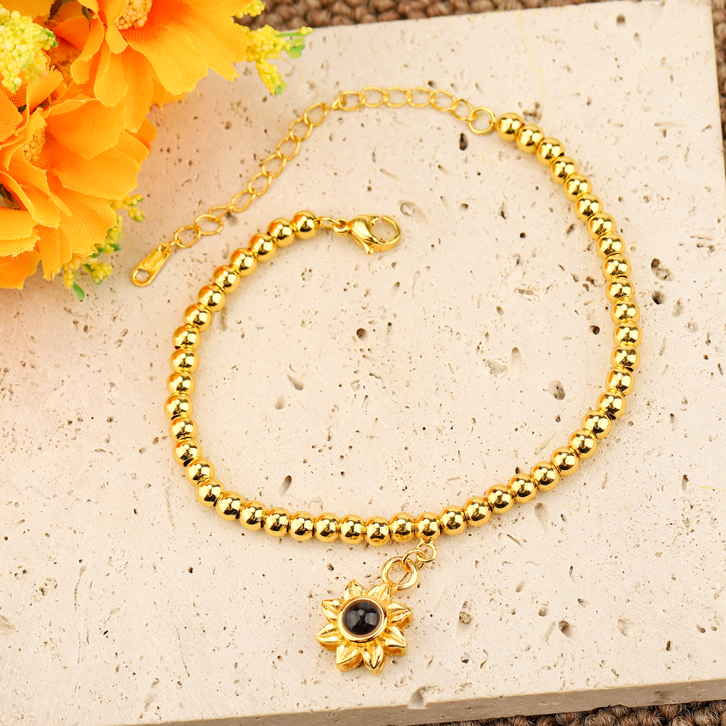 projection sunflower bracelet