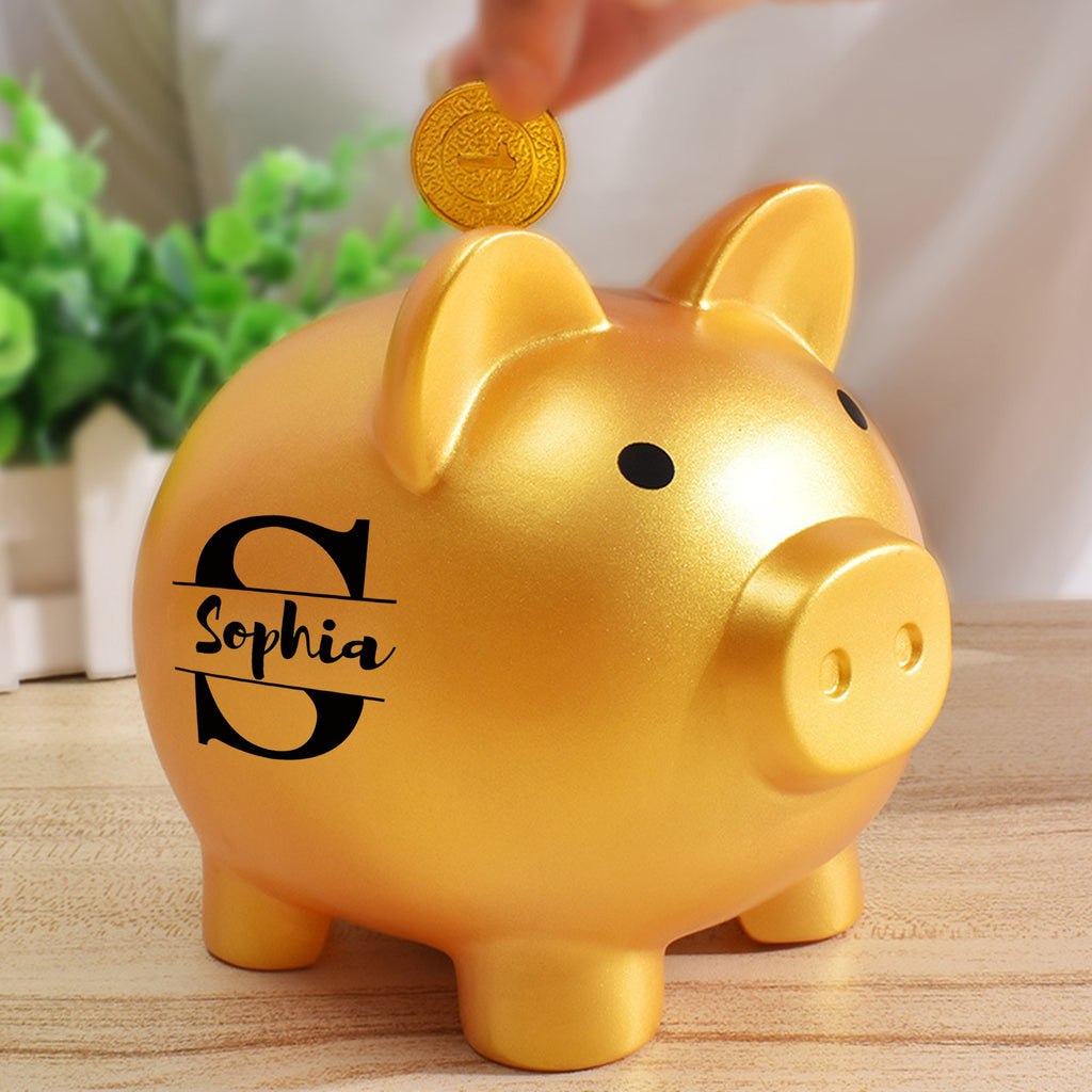 personalized piggy bank