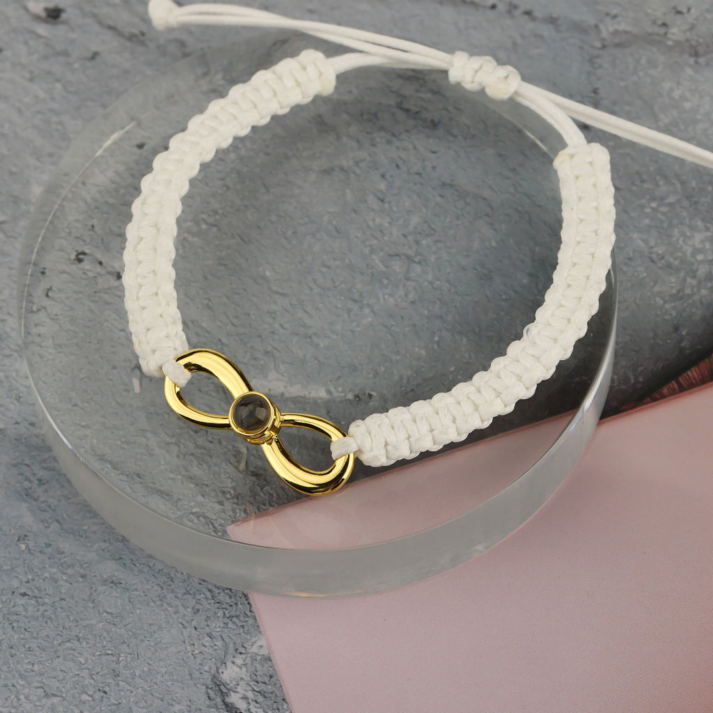 Infinity projection bracelet