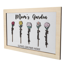 Load image into Gallery viewer, personalized birth flower sign