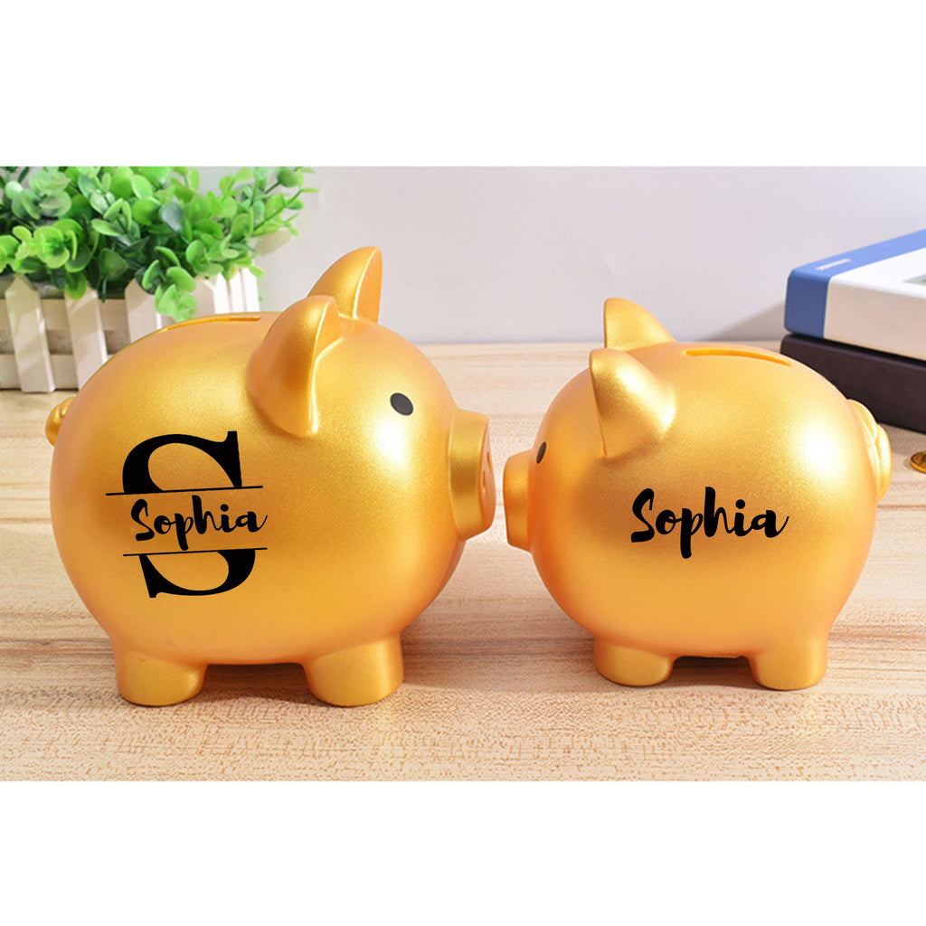 personalized piggy bank