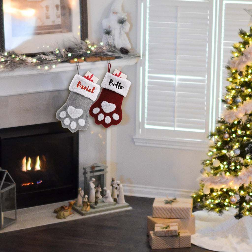 Paw Christmas Stocking