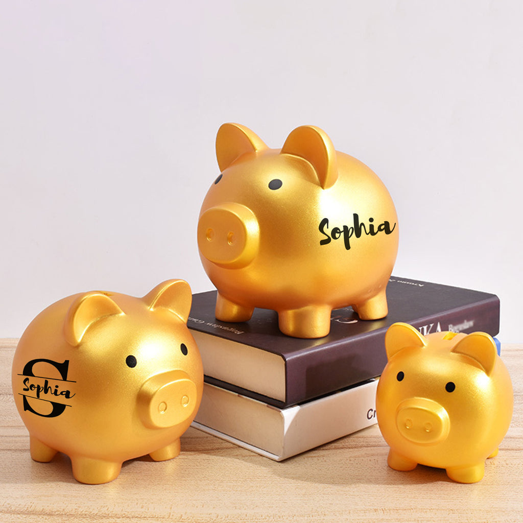 personalized piggy bank