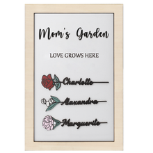 Load image into Gallery viewer, personalized birth flower sign