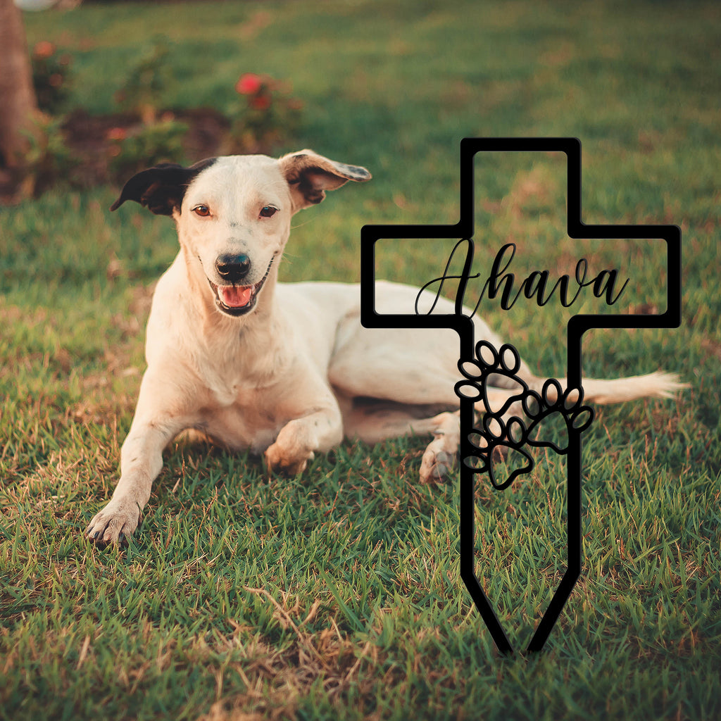 custom pet dog metal sign