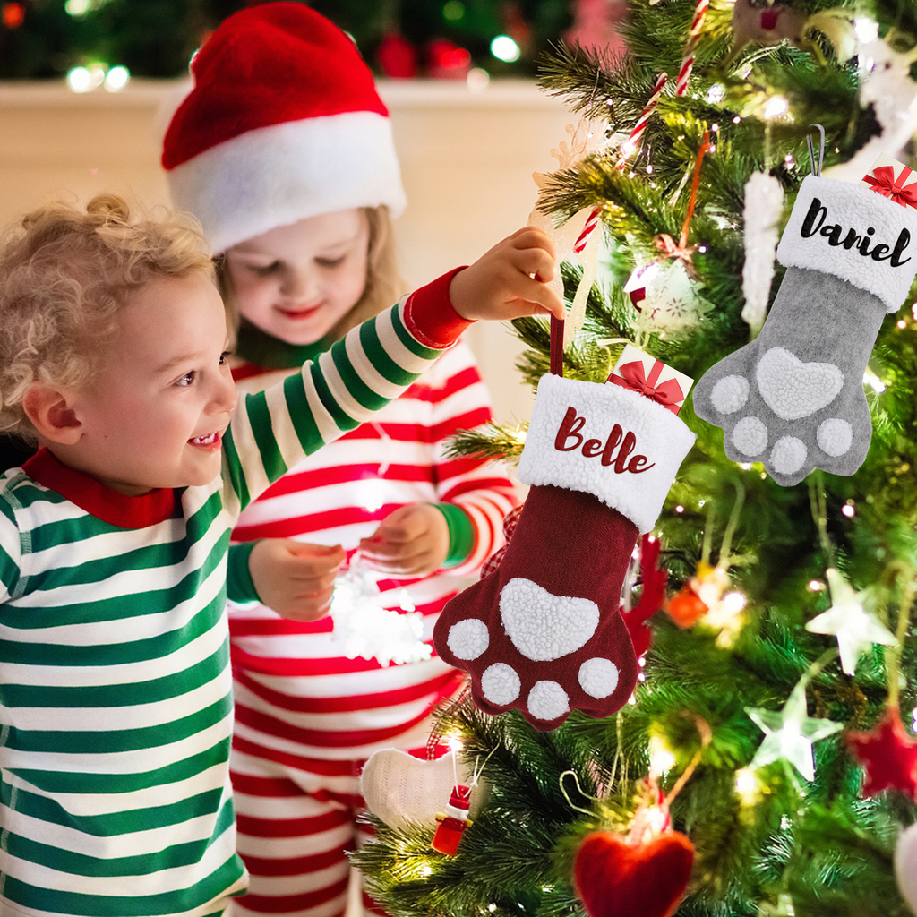 Paw Christmas Stocking