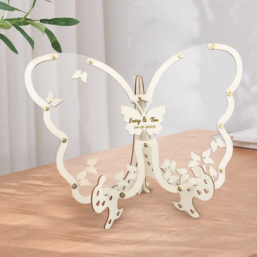 Transparent butterfly ornaments