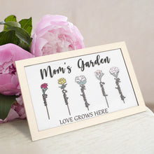 Load image into Gallery viewer, personalized birth flower sign