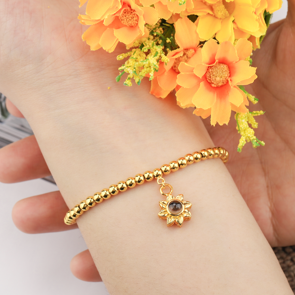 projection sunflower bracelet