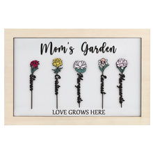 Load image into Gallery viewer, personalized birth flower sign