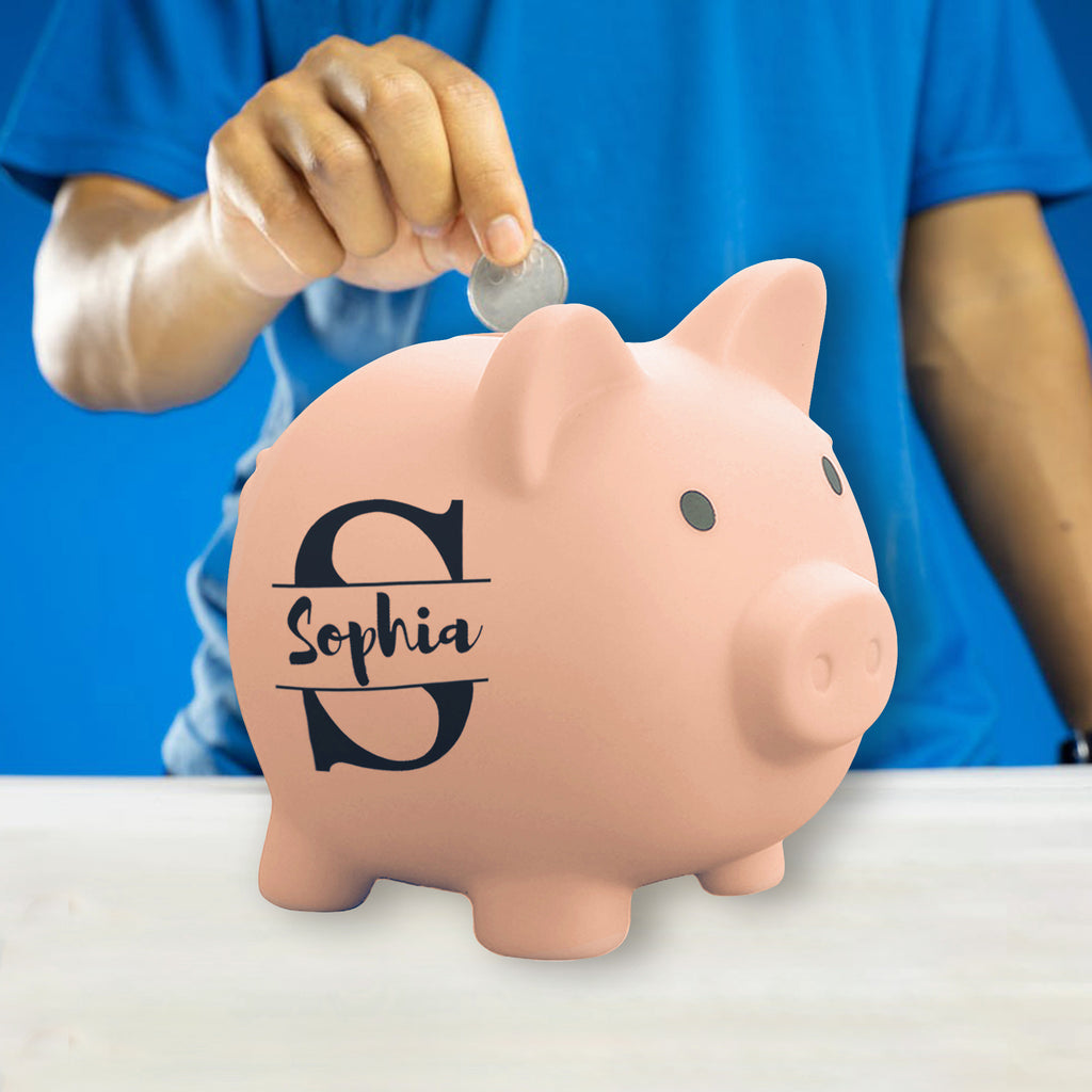 personalized piggy bank