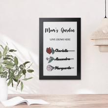 Load image into Gallery viewer, personalized birth flower sign