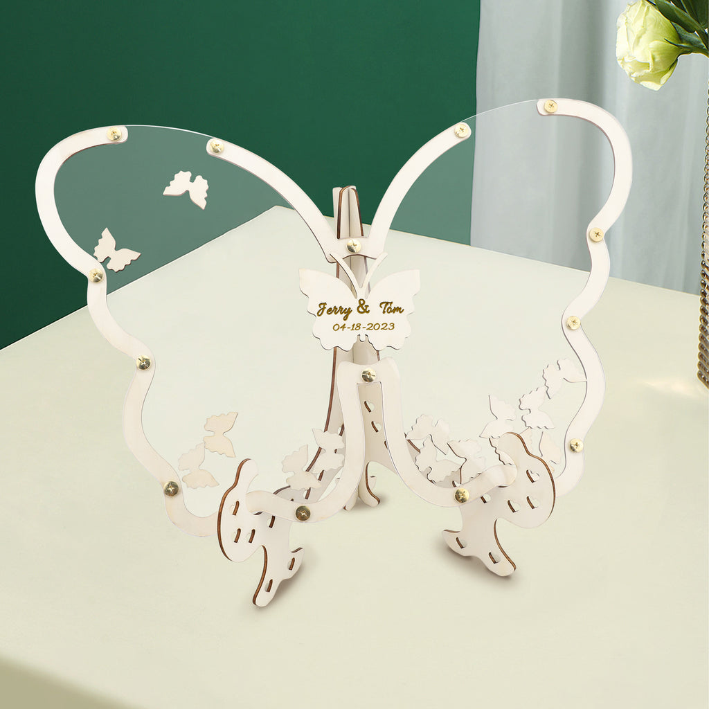 Transparent butterfly ornaments