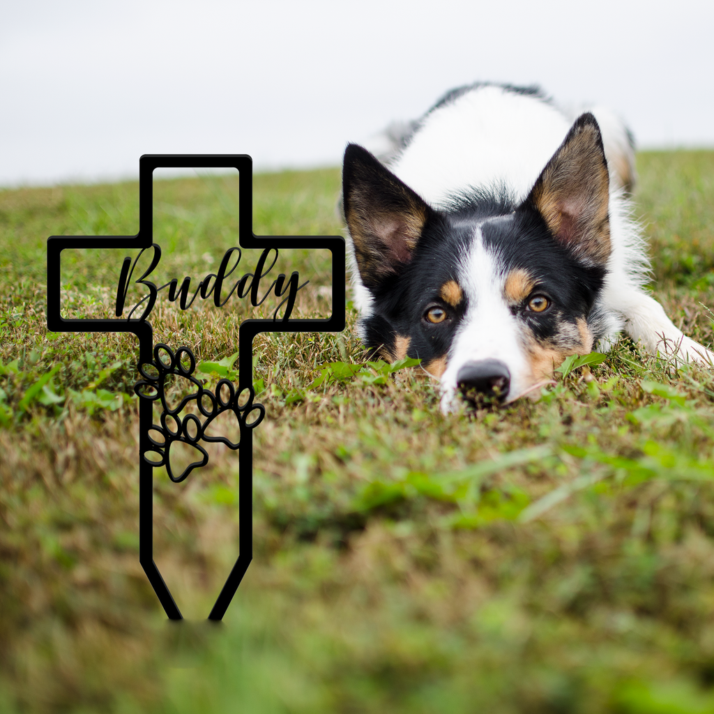 custom pet dog metal sign