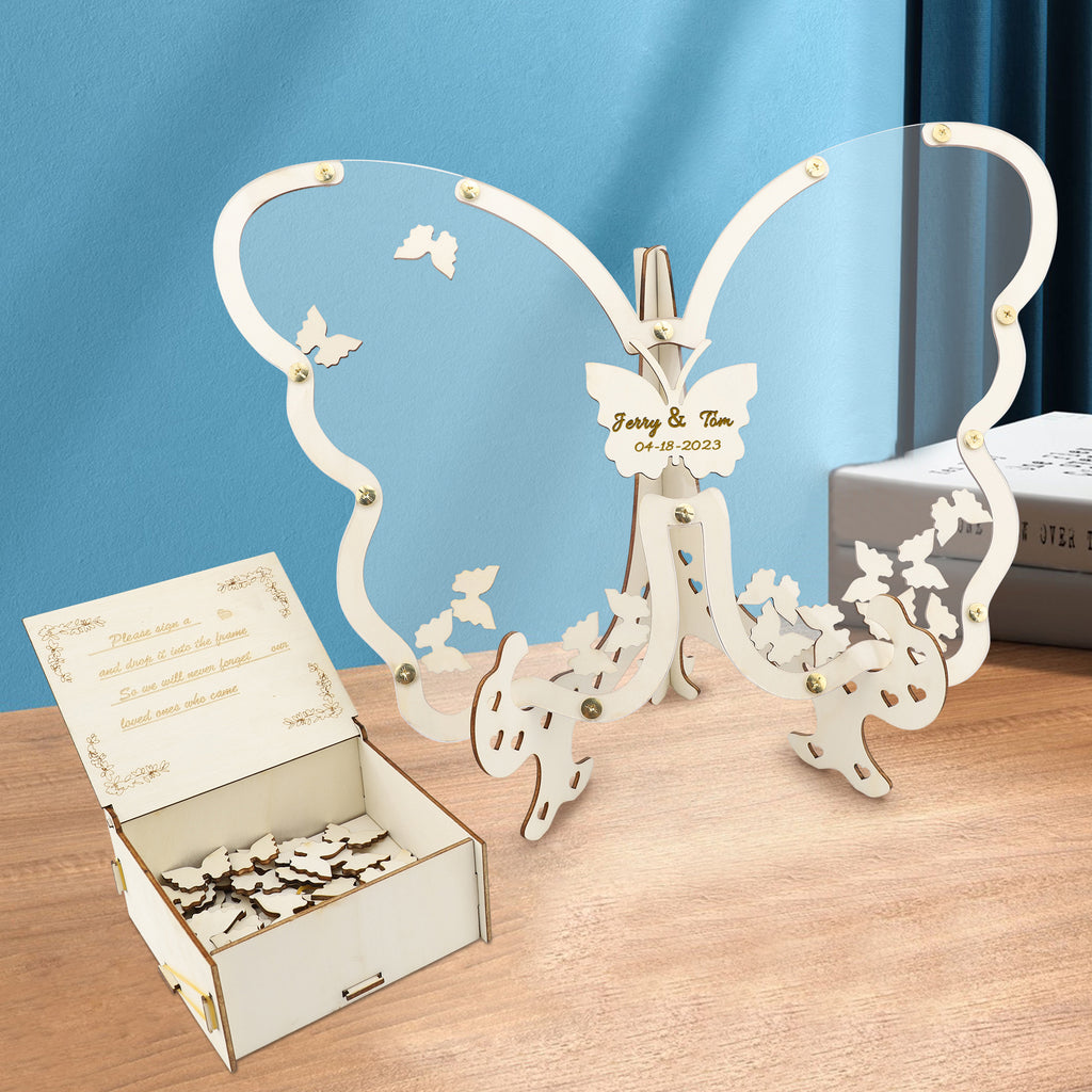 Transparent butterfly ornaments