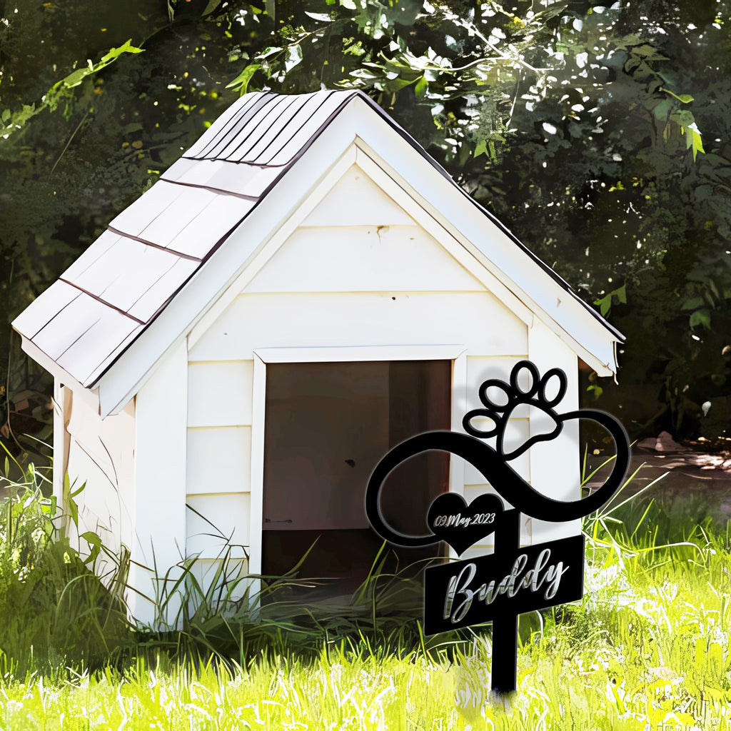 custom pet dog metal sign