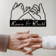 Load image into Gallery viewer, couples promise metal sign