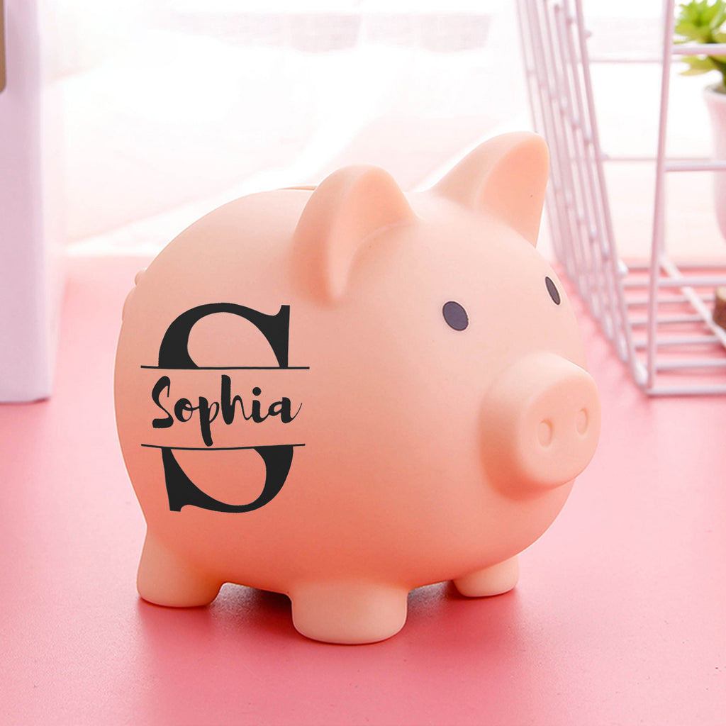 personalized piggy bank