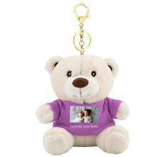 Load image into Gallery viewer, Custom Plush Teddy Keychain