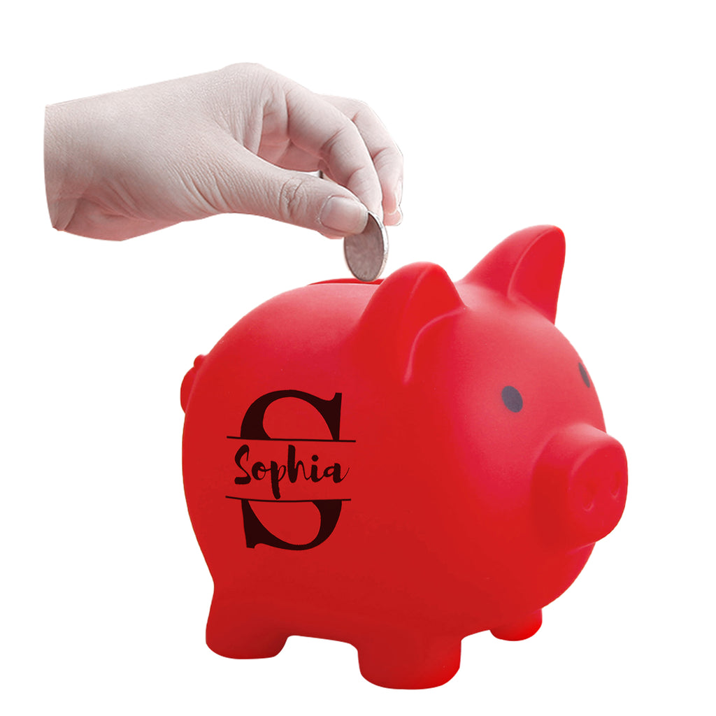 personalized piggy bank