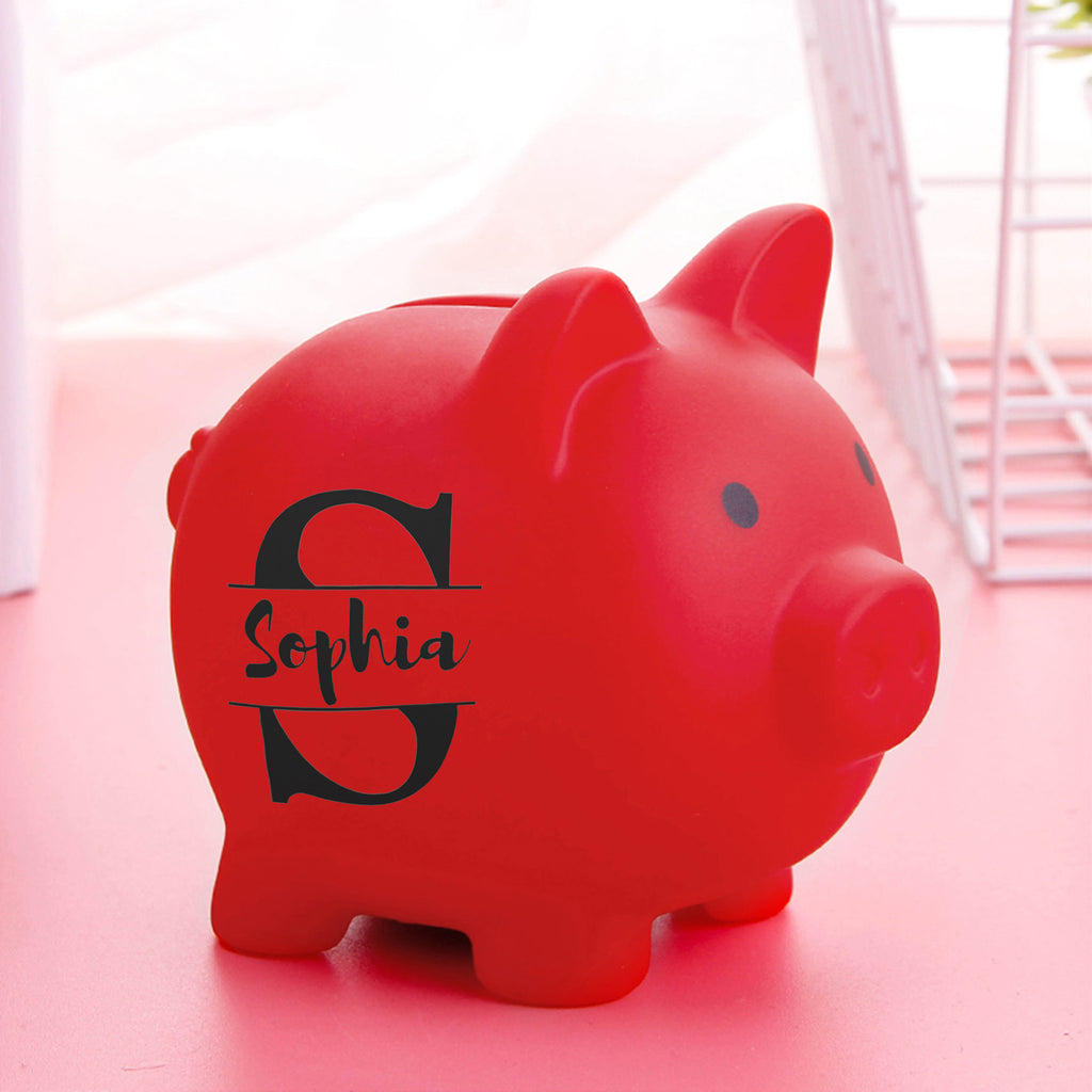 personalized piggy bank