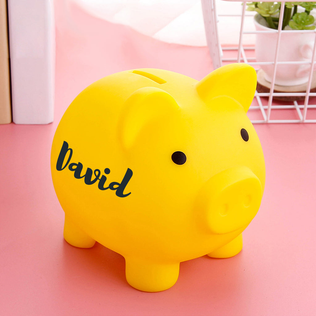 personalized piggy bank