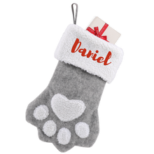 Load image into Gallery viewer, Paw Christmas Stocking